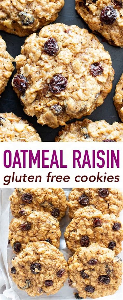 These oatmeal chocolate chip cookies are made with oats, butter, and brown sugar and are the softest, chewiest oatmeal cookies to come out of my kitchen. Classic Gluten Free Oatmeal Raisin Cookies Recipe (Vegan ...
