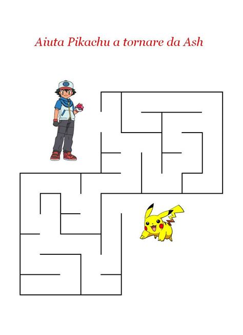 Disegni pokemon fatti da genitori e amici per i loro bambini. Aiuta ash a prendere pikachu — Mondo Bimbo