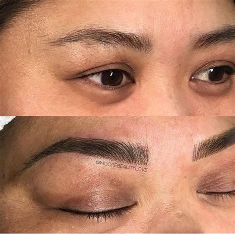 It's caring for the tattooed area afterward. Beautifully enhanced Brows with Microblading. 3D brows by ...