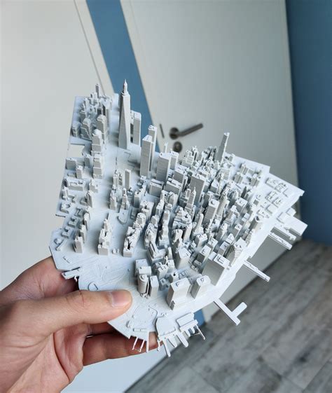 Lower Manhattan NYC 3D print part and Empire State