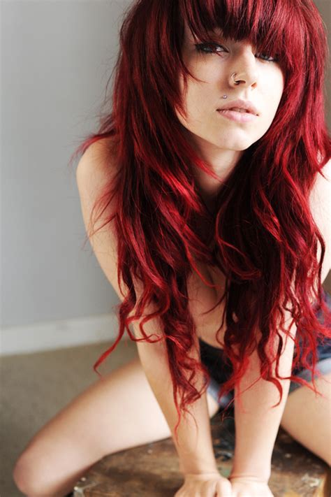 Long red hair has always been alluring to men throughout history. Long Red Hairstyle Images Photos Pictures