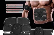 muscle stimulator ems stimulation pad pads vibration massager abdominal vibrator trainer slim plate machine power body bodybuilding electronic suit