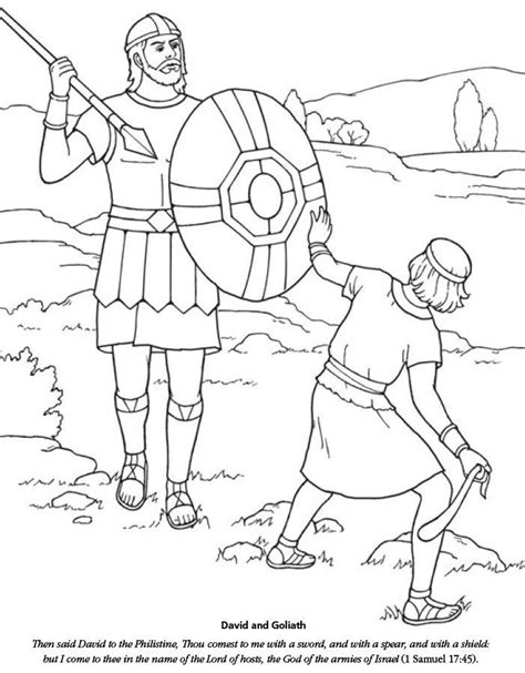 Print coloring page download pdf. Image result for printable picture of david and goliath ...