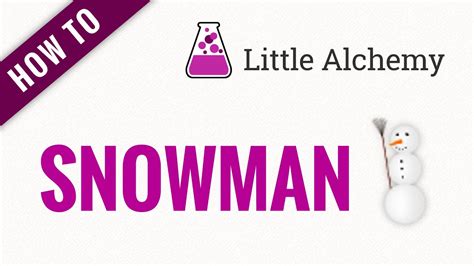 Start sanding down your board. How to make a Snowman in Little Alchemy - YouTube