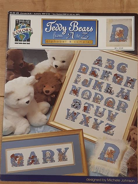 Christmas teddy bear counted cross stitch patterns. Teddy Bears from A to Z Alphabet and Sampler Counted Cross ...