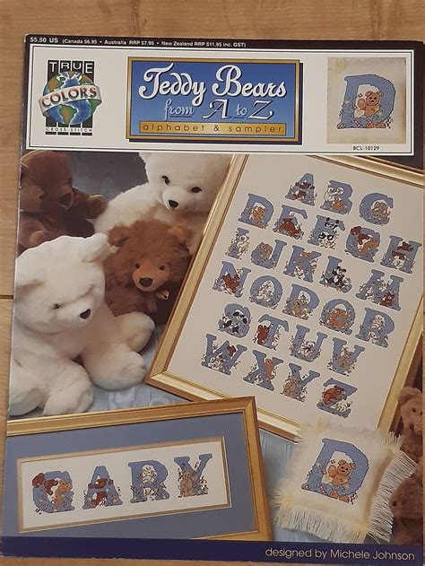 Christmas teddy bear counted cross stitch patterns. Teddy Bears from A to Z Alphabet and Sampler Counted Cross ...