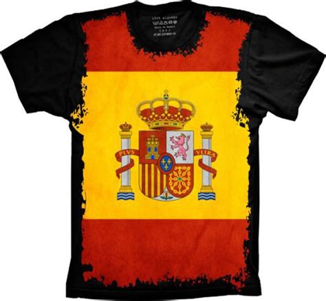 A camisa possui tecido ajust. Camiseta Espanha no Elo7 | Camiseta Bacana (688E13)