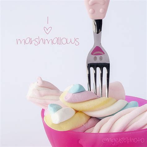 Marshmallow makanan dan minuman valentine halloween. I♥marshmallows ! | "@ngels" | Flickr