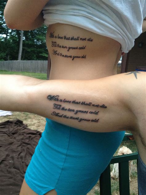 These are good glorious love tattoos quotes indeed. Matching Couple Tattoo Quotes Tattoos Download Matching ...