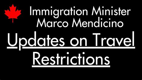 A loophole in american regulations allows canadians to come to the states but by air only. Updates on Travel Restriction given by Immigration ...