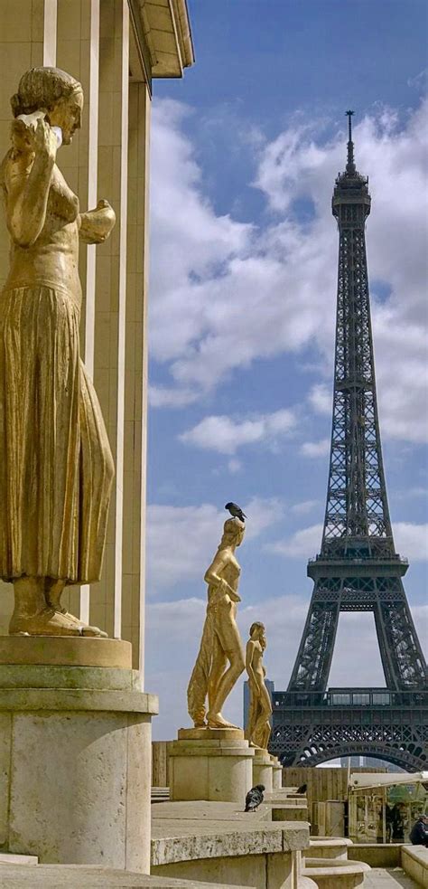 6.98 million people in 2011. Eiffel Tower from Trocadero-Paris-France | Monuments ...