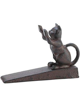 Use him to prop open the door as you carry groceries inside or to let some fresh air in! Home Locomotion Cat Scratching Door Stopper Sunrise ...