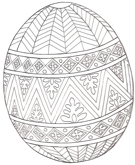 Here is a collection of 25 easter eggs coloring pages in different designs and patterns. Large Easter Egg Coloring Pages at GetDrawings | Free download