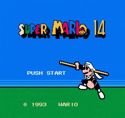 Download mario roms and use them with an emulator. Super Mario 14 ROM - Nintendo (NES) | Emulator.Games