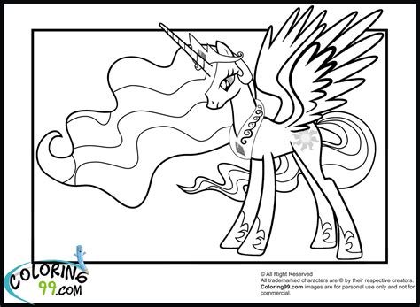 In addition to her responsibility of raising the sun, she has also been the teacher. My Little Pony Princess Celestia Coloring Pages | Team colors