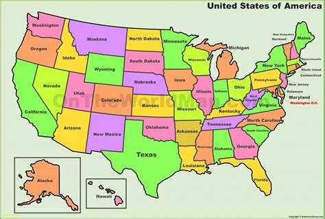 Whether you want to impress your friends at trivia night or. United States Map With State Names Pdf Best United States ...