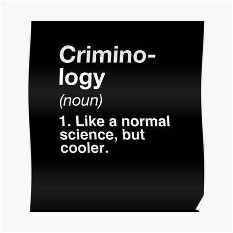 Find all lines about criminology in movies and series on quodb, the biggest movie/serie quotes database. Criminology Posters | Redbubble
