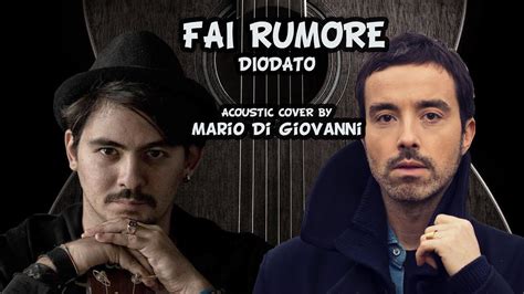 This time, a small audience was allowed to be inside the legendary venue, after lockdown measures helped to flatten the curve of infections and deaths in recent months. Fai Rumore - Diodato Acoustic Cover by Mario Di Giovanni ...