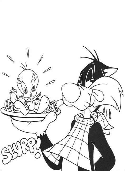 Discover these coloring pages featuring tweety and sylvester ! Sylvester Coloring Pages at GetDrawings | Free download