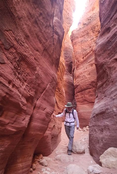 The trailhead starts at a parking lot about seven miles down a dirt road off route 87 (that also services the wave which requires a permit) and follows a pretty obvious sandy trail. USA 2013 - Hiking the Vermillion Cliffs Wilderness - Wire Pass und Buckskin Gulch Slot Canyon im ...