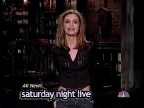 Calista kay flockhart is an american actress. SNL Calista Flockhart Promo 11/11/2000 - YouTube