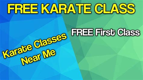 That leads to a fun career. Free Karate Class Near Me - Honest Review - YouTube