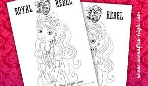 If the 'download' 'print' buttons don't work, reload this page by f5 or command+r. Ashlynn Ella Coloring Page | Ever After High