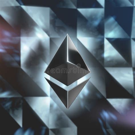 3d printing ethereum wallet qr code. Ethereum Currency Logo 3D Illustration. Stock Illustration ...