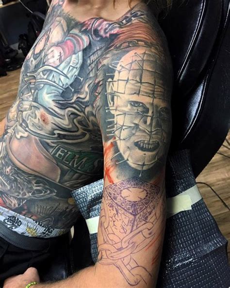 Handcrafted tattoo & art gallery. Horror Tattoo by Tommy from Full Custom Tattoo - 20170601 (With images) | Custom tattoo, Tattoos ...