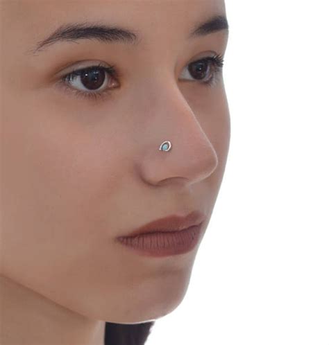 Nose Ring Nose jewelry Nose stud Nose piercing Silver nose 