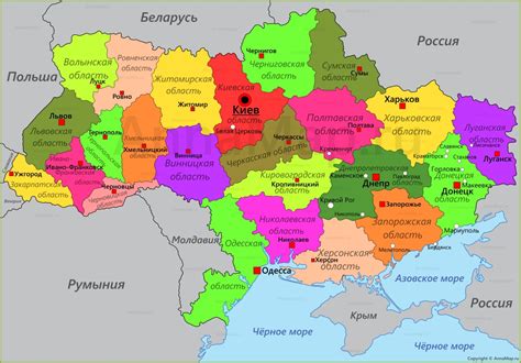 Интерактивная карта украины с городами онлайн выше представлена подробная карта украины. Карта Украины на русском языке с городами и областями ...
