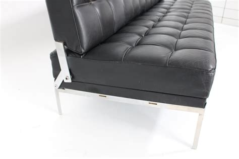 Schwarzes Constanze Schlafsofa aus Leder von Johannes ...