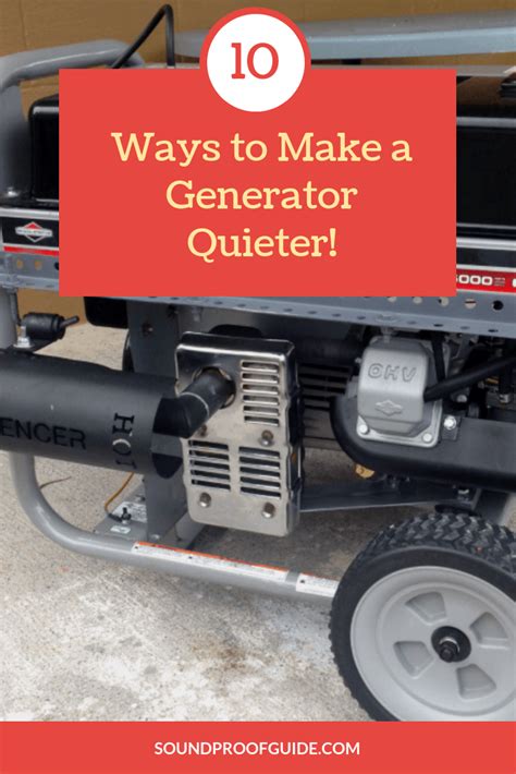 The following are techniques to make your generator quieter. How to Make a Portable Generator Quieter for Camping - 10 ...