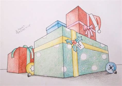 We did not find results for: This is a two point perspective drawing of presents, since ...