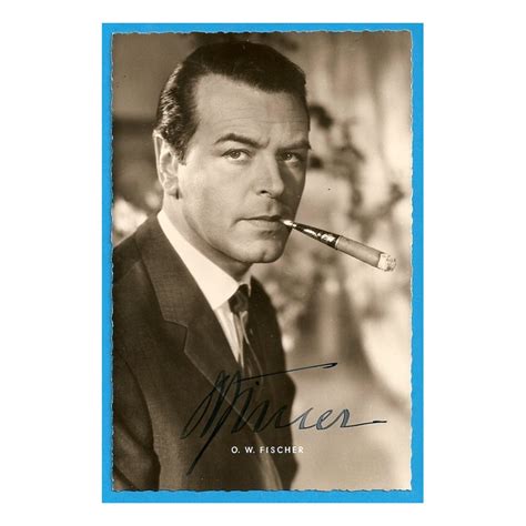 Fischer war ein österreichischer schauspieler. Autographe O.W. FISCHER (Photo dédicacée)