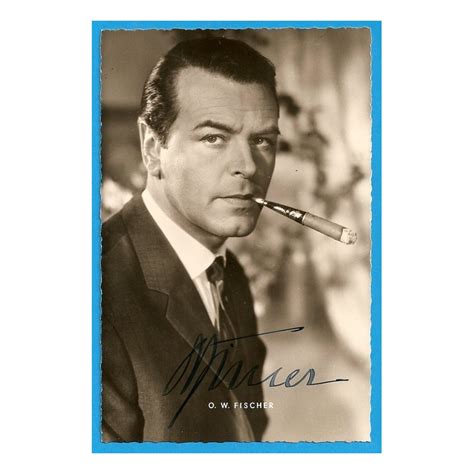 Fischer stock photos and editorial news pictures from getty images. Autographe O.W. FISCHER (Photo dédicacée)