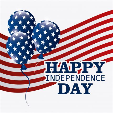 Independence day (colloquially the fourth of july or july 4) is a federal holiday in the united states commemorating the declaration of independence of the united states, on july 4, 1776. Carte De Voeux Happy Independence Day, 4 Juillet ...