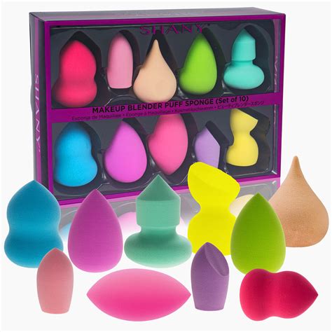 Use your fingers to squeeze the sponge into an oblong shape and pat the eyeshadow onto your eyelid. SHANY Makeup Premium Beauty Sponge Blender Puff Set ...