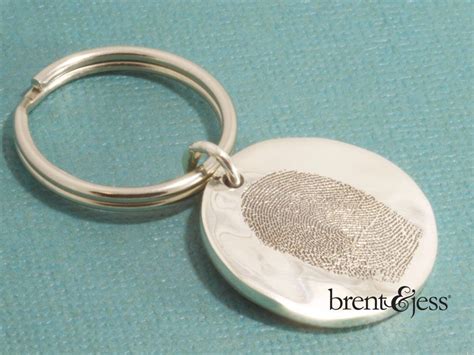 See more ideas about silver jewels, silver, silver jewelry. From www.brentjess.com - Fingerprint Keychain - Custom ...