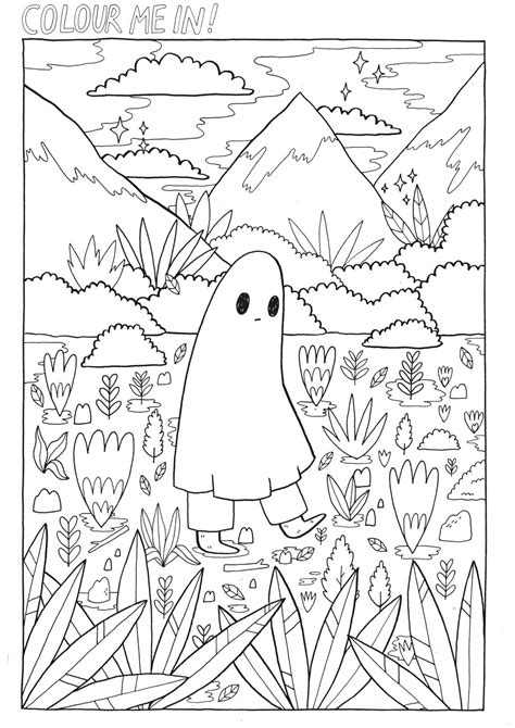 Aesthetic coloring pages sketch coloring page. Printable Coloring Pages Aesthetic | Printable Template Free