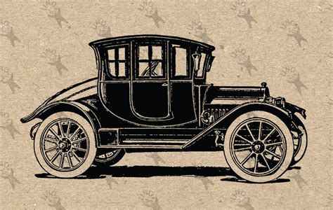 So this is concept of that idea. Vintage Old car oldsmobile drawing Digital printable ...