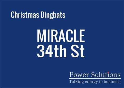 If you want some answers then scroll down to the page. Power Solutions UK - Christmas Dingbat no 15 | Dingbats ...