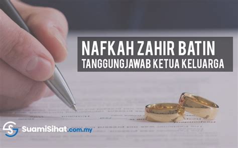 Hargai suami dengan murah hati dan memelihara dia dan apa yang anda dapat sebagai balasan? Nafkah Zahir Batin - Tanggungjawab Suami Sebagai Ketua ...