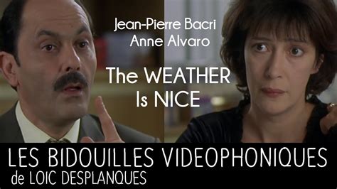 He is an actor and writer, known for посмотри на меня (2004), семейная атмосфера (1996). Jean-Pierre Bacri - The weather is nice (Les bidouilles vidéophoniques de Loïc Desplanques ...