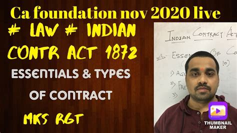 Contracts laws of malaysia reprint act 136 contracts act 1950 incorporating all amendments up to january 2006 published the commissioner of law revision case study business. #CA FOUNDATION # LAW#INDIAN CONTRACT ACT 1872 #ESSENTIALS ...