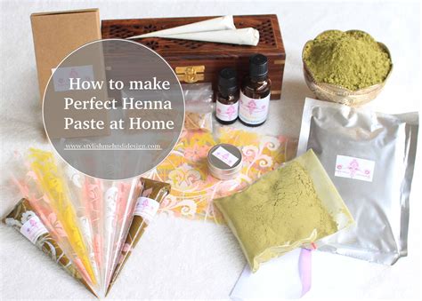 To make henna without using henna powder, combine cornstarch, hot water and powdered drink mix. HOW TO MAKE PERFECT HENNA PASTE AT HOME - Mehndi Designs