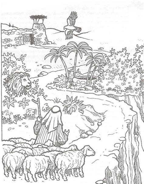 De heilige familie ontvangt het bezoek van de weinig herders en een lam kleuring en printen pagina. Kleurplaten Kerstverhaal Herders - Kids-n-fun | 31 ...