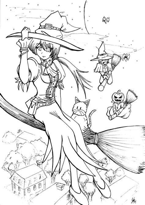 Print these off or color online with our picks for the five best sites to get your color on. Jinxed LineArt by Thurosis on deviantART | Witch coloring ...