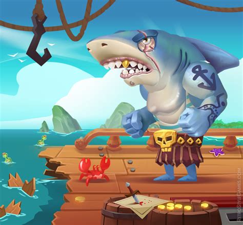 Письменный стол shark pirate