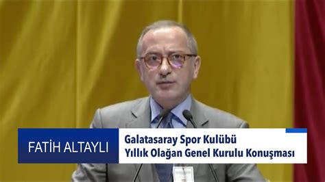 Fatih altaylı (born 1 january 1963) is a turkish journalist, columnist, television presenter and media executive. Fatih Altaylı - Galatasaray Spor Kulübü Yıllık Olağan ...